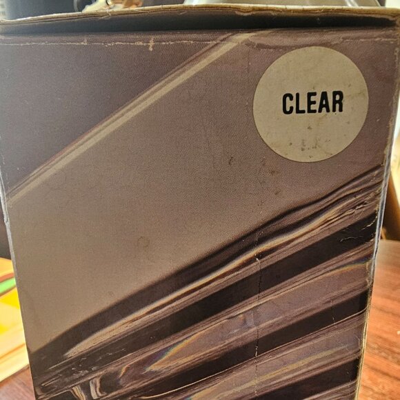 Set Of 4 Vintage Ribbed Glasses Majestic Gifts USA Clear Ribbed Cups Plastic - Picture 6 of 6